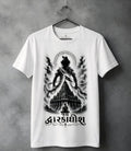 white Unisex Standard DWARKADHISH printerd Crew T-Shirt for krishna's devotes