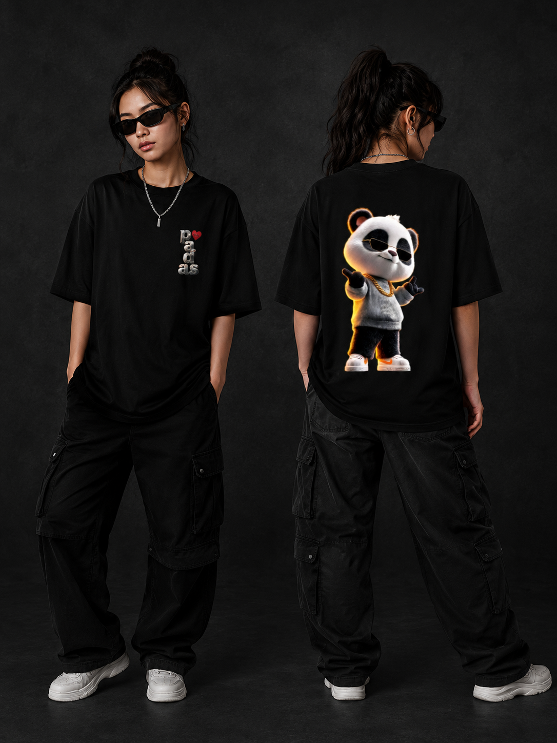 Primium oversized panda T-Shirt 🐼